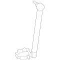 BMW Front Headlight Level Sensor Strut Support Adjust Rod