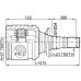 inner cv joint right 27x34x23