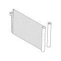 AC Condenser with Receiver Drier for BMW 535i 535xi 535i xDrive L6 3.0L 2008-2010, E60