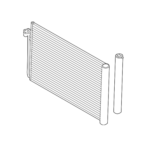 AC Condenser with Receiver Drier for BMW 535i 535xi 535i xDrive L6 3.0L 2008-2010, E60
