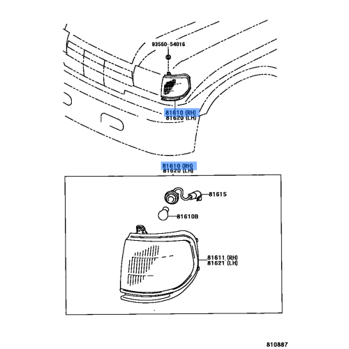 Lamp Assy, Indicator Rh