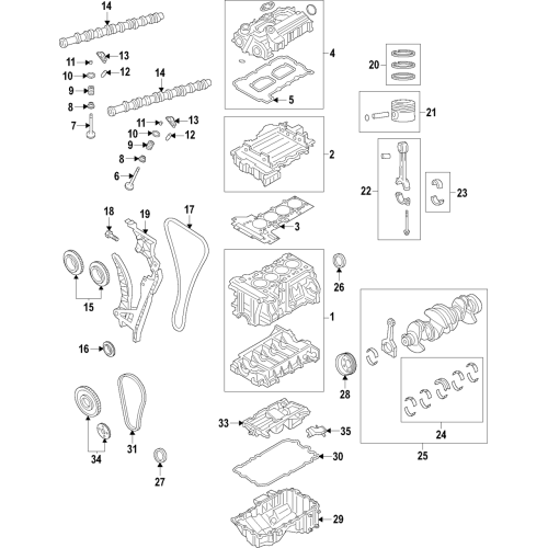 Timing Chain Kit Bmw N51, N52, N55