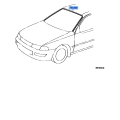 Windshield Reveal Molding - Toyota Carina