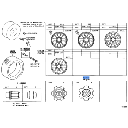 Toyota Land Cruiser Prado 120 Wheel Rim Center Hub Cap 42603-60510