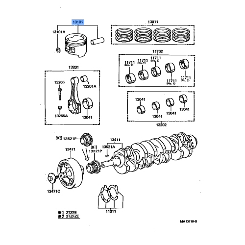 PISTON WITH PIN