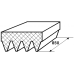 Poly-v belt 4 ribs