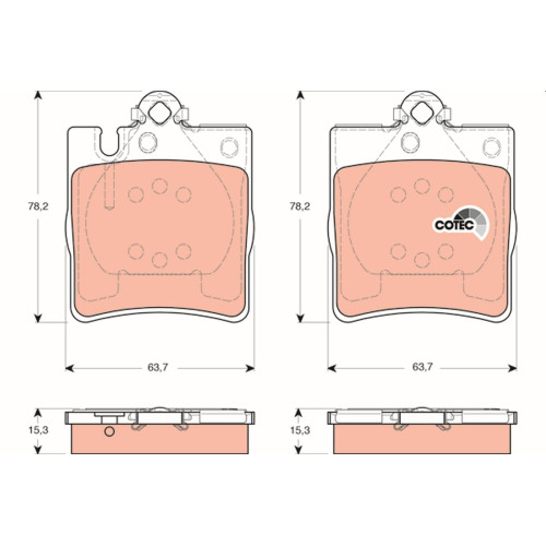 Brake Pad Rr W203/C240