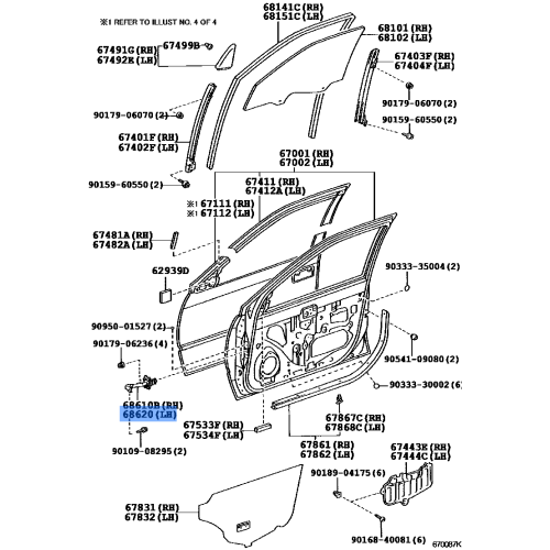 Check Assy, Front Door Lh
