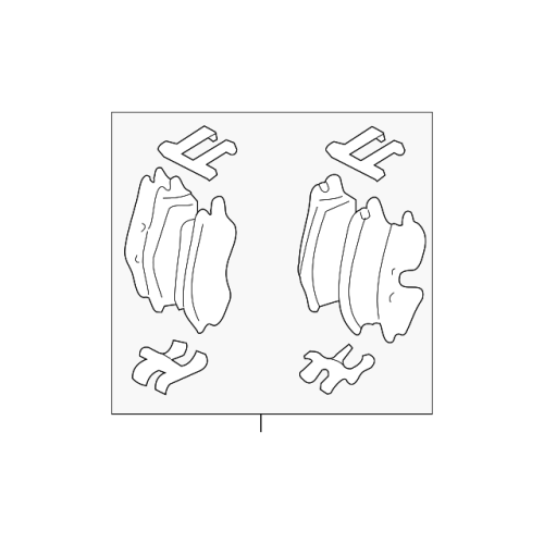Pad Sub Set,Rr Calip