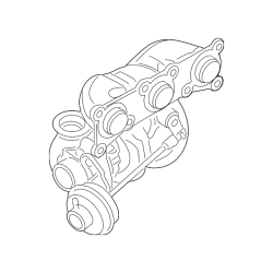 Turbo Turbocharger for BMW E71 X6 2008-2010 F01 740i 2010-2012 F02 740Li 3.0L N54 Rear Turbo with Exhaust Manifold