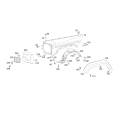 Mercedes-Benz G63 AMG V8 BITURBO Emblem Badge Decal Set W463