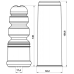 boot with jounce bumper rear shock absorber kit (set for two sides)