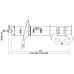 shock absorber front left gas.twin tube