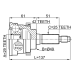 outer cv joint 29x49x25