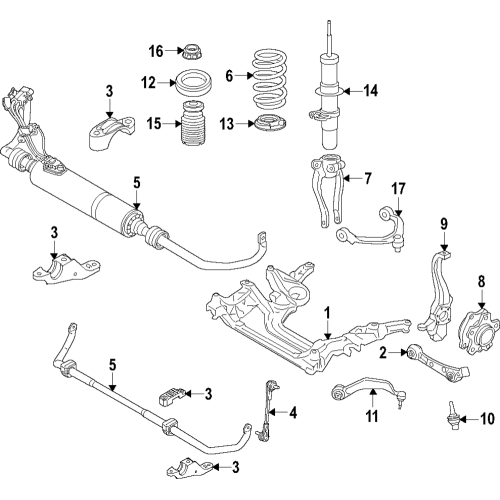 Upper Control Arm Bmw G30, G31, G38/Lh