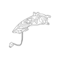 Genuine BMW I I8 I12 Exterior Mirror without Mounting Parts Right 51167393250
