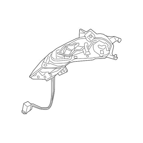 Genuine BMW I I8 I12 Exterior Mirror without Mounting Parts Right 51167393250