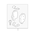 BMW Brake Pad Set 34206888832