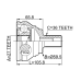 outer cv joint 27x59.5x36