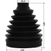 boot outer cv joint kit pvc 105x126x30.5