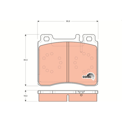 Pad Sub Set,Rr Calip