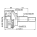 outer cv joint 30x57.2x23