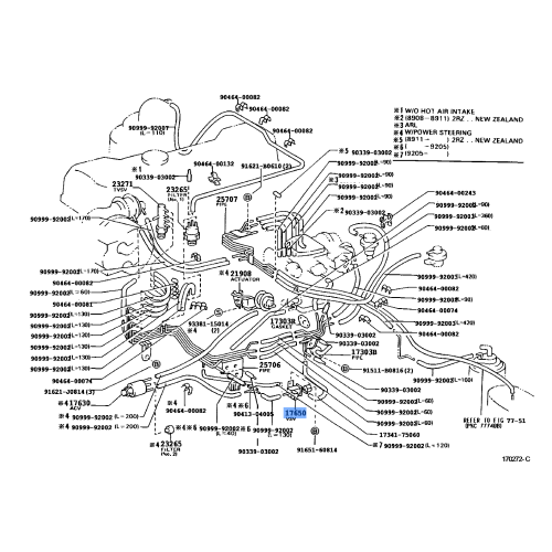 Toyota Hiace Vacuum Switching Valve Assembly