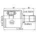 inner cv joint left 27x34.5x37