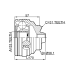 outer cv joint 33x56.1x31
