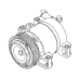 AC Compressor CSE617 Fits Infiniti/Nissan 92600-1CB2A Damaged plug
