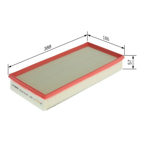 BOSCH F026400182 Genuine Air Filter Element Engine
