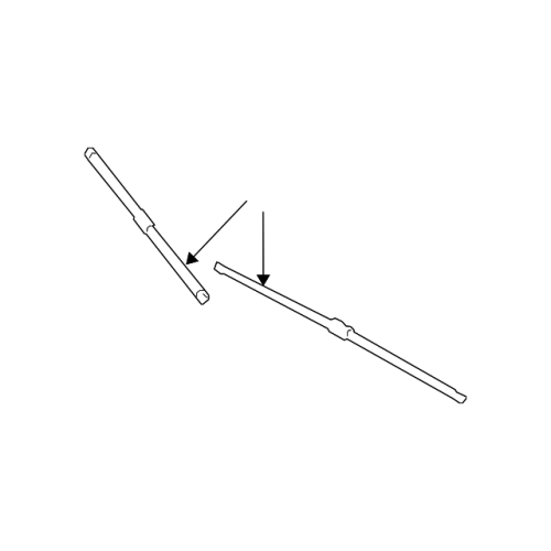 BMW 61615A87C90 Genuine Wiper Blade