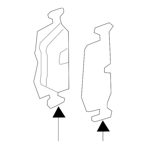 Genuine OEM Rear Disc Brake Pad Set for BMW 34216776937