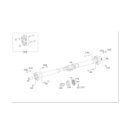 MERCEDES-BENZ 2044101281 Center Support Bearing