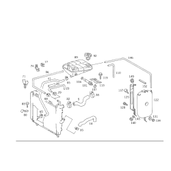 Water Hose Bracket Db W126