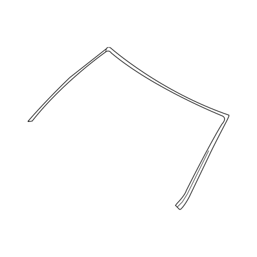 Genuine BMW Windshield Moulding 51317150646 for E9X 3-Series Convertible Models