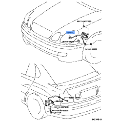 TOYOTA 89272-WAA01 Genuine Height Control Sensor