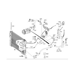 Compressor To Condenser Piping - Mercedes-Benz W204/W207/W212