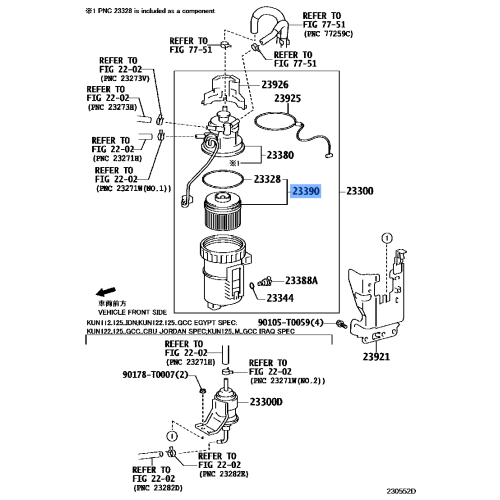 ELEMENT ASSY FUEL F