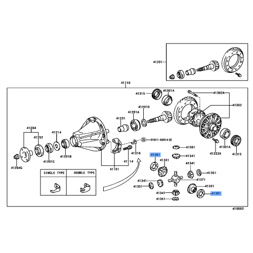 Rear Differential Side Gear Thrust Washer - Toyota Land Cruiser 1998-2007