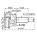 outer cv joint 26x60x27