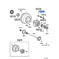TOYOTA 42632-55031 BOLT, DOUBLE WHEEL STOP, LH