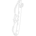 BMW 51353448251 Window Regulator Rear