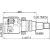 inner cv joint right 22x40x23