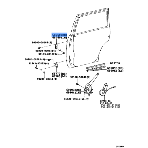 Hinge Assy, Front Door
