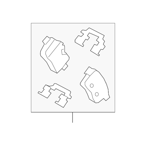Genuine OEM Disc Brake Pad Set Rear for BMW 34216788275