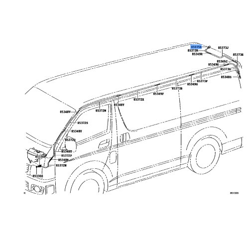 Nozzle Sub-Assy, Rear Washer - Toyota 85391-26050
