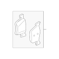 BMW Front Disc Brake Pad Set 34106888777
