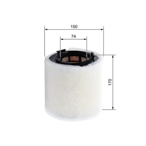 BOSCH F026400391 Air Filter Element Engine