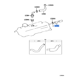 TOYOTA 12261-37050 Hose, Ventilation